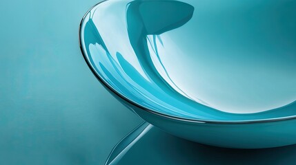 Radiant azure hue with a glossy finish creating a sleek and vibrant visual appeal