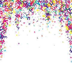 School notebook cover. Colorful childish floating