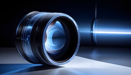 Lens of Clarity: High-Resolution Document Scanning, futuristic camera lens capturing documents with exceptional clarity and precision, transformation from analog to digital