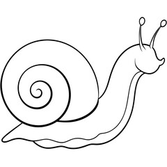 Snail art vector illustration
