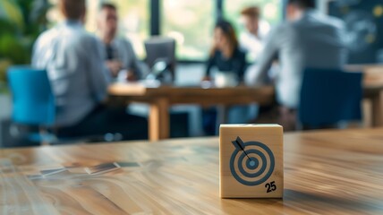 Fototapeta premium 2025 Target Focus: Strategic Business Planning Meeting
