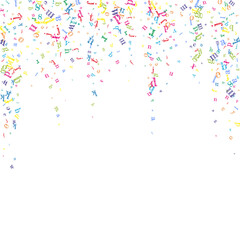 School notebook cover. Colorful childish floating