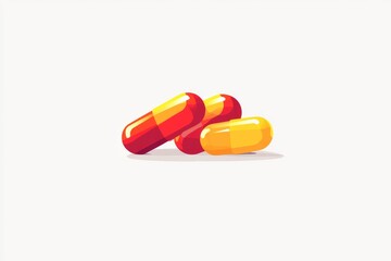 A cheerful and playful illustration of colorful medicine bottles and capsules surrounded by greenery symbolizing the blend of nature wellness and vibrant health in modern pharmaceuticals