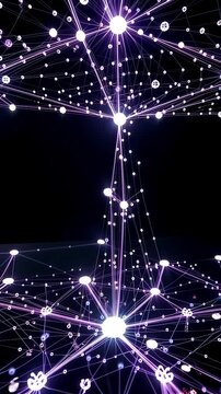 Close-Up of a Neural Network Animation
Minimalist animation of a neural network with nodes and connections lighting up in a pattern