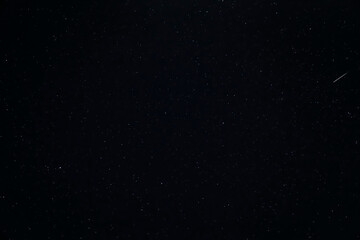 Perseid meteorite on a starry night