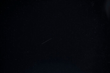Perseid meteorite on a starry night