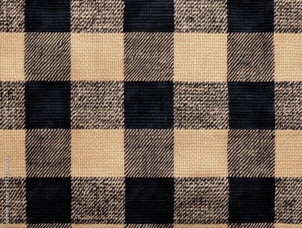 Aufkleber intersecting horizontal and vertical lines creating a plaid pattern in a classic retro style with a 