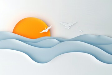 Sunrise background nature flying sky.