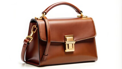 Elegant, supple leather handbag with intricate gold-tone hardware and classic structured shape, perfect for adding sophistication to any outfit or occasion.