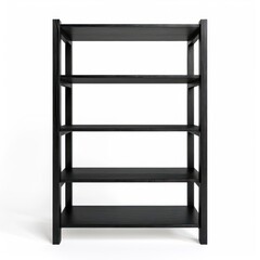 Black bookshelf furniture bookcase crib.