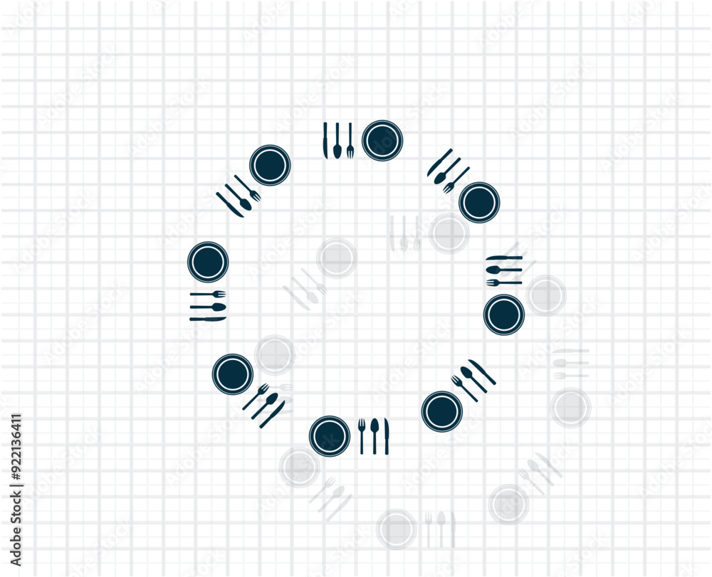 Aufkleber vector dark color icon with shadow on light checkered background