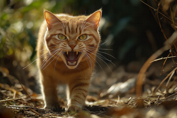Angry cat