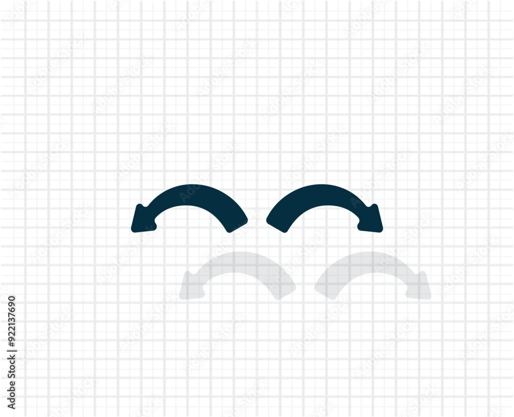 Aufkleber vector dark color icon with shadow on light checkered background