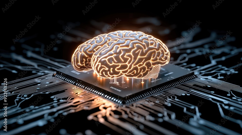 Poster illuminating the boundaries: human-machine intelligence fusion with ai chip integration, generative 
