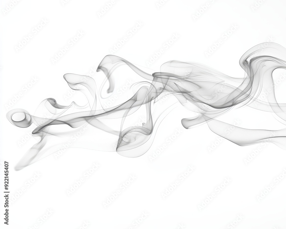 Leinwandbilder modern steam explosion with a powder spray and a grey smoke cloud isolated on a transparent and png 