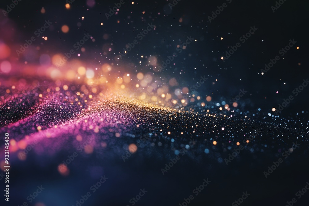 Aufkleber the blurred refraction effect of light or bokeh with an organic flare overlay