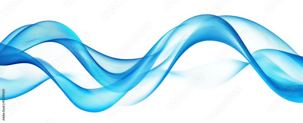Poster a blue magic spiral with sparkles. blue light effect. glitter particles with lines. swirl effect. pn