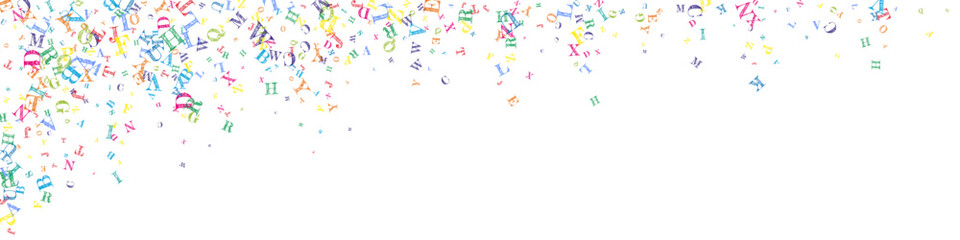 School notebook cover. Colorful childish floating