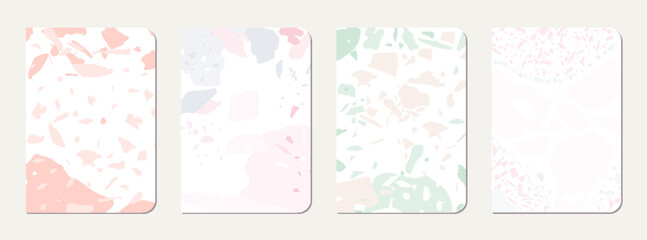 Notebook cover design. Terrazzo abstract