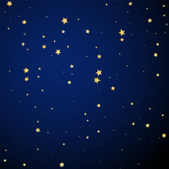Fototapeta premium Magic stars vector overlay. Gold stars scattered