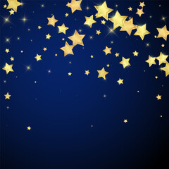 Magic stars vector overlay.  Gold stars scattered