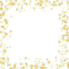 Magic stars vector overlay.  Gold stars scattered