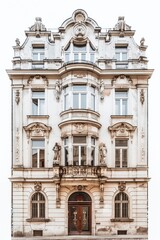 Fototapeta premium Classical German building window person human.
