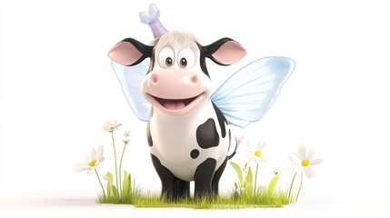 Cute Cow with Wings