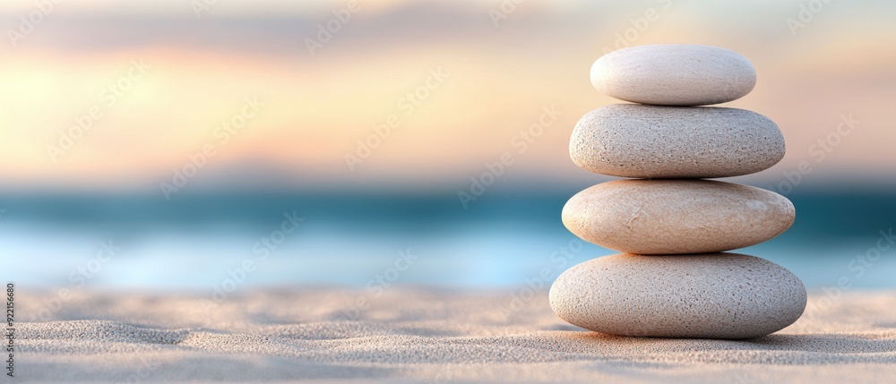 Poster zen in the chaos: tranquil meditation session in high-stakes environments - with copy space