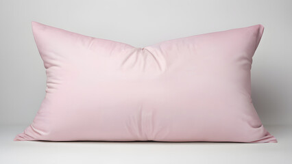 pink pillow isolated on white background