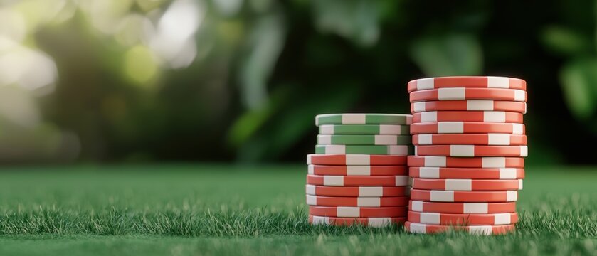 Enchanting Garden Party with Outdoor Betting Games - with Copy Space