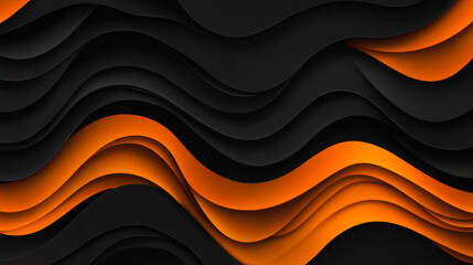 Abstract Orange and Black Combination with 3d Overlap Layered Background Design. Graphic Design Element. --ar 16:9 --v 6.1 Job ID: e11b8d0e-8b20-4028-bdcc-00619bf7f163