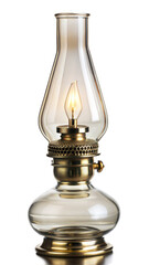 Oil lamp isolated on transparent background