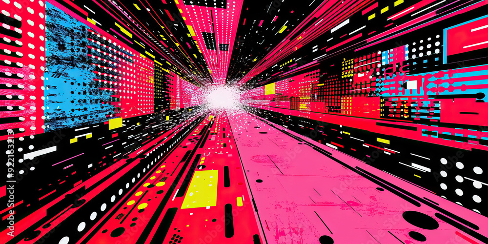 Aufkleber modern digital abstract 3d background. can be used in the description of network abilities, technolo