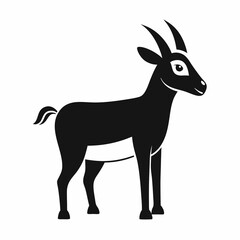 Goat silhouette vector illustration	
