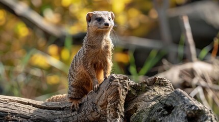 A wild animal, specifically a groundhog or kangaroo,