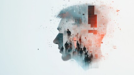 A Surreal Exploration of the Programmer's Day: Blurring Boundaries Between Humanity and Technology in Artistic Form.