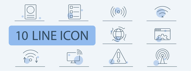 Communication set icon. Telephone, email, sound, chat bubble, message, social media, interaction, speaker, multimedia, conversation, sharing, help, connectivity, online, networking, digital