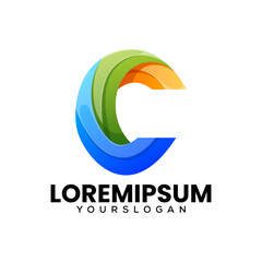 initials letter c logo design vector template