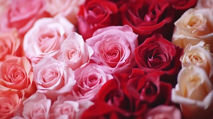 Naklejka premium Elegant Assortment of Roses