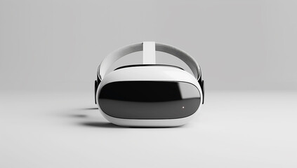VR glasses headset with 3d white background