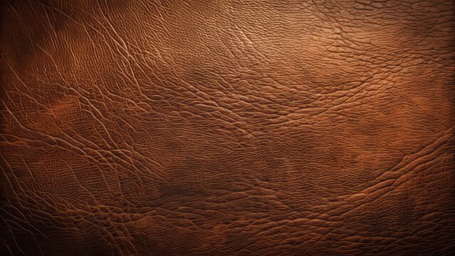Rich, dark brown leather background with a subtle texture, showcasing a classic, vintage, and sophisticated feel, perfect for luxurious and premium design elements.
