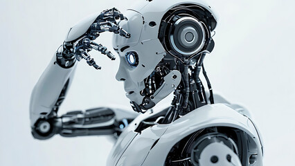 Fototapeta premium Animated robot assembling itself 