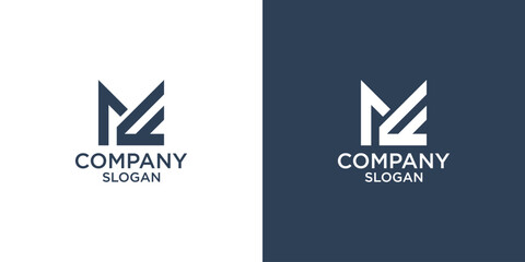 letter m abstract monogram logo vector design