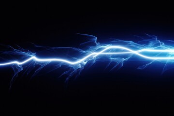 Electric blue light energy wave