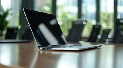Modern Laptop on Office Table