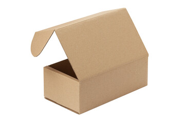 Cardboard box isolated on a transparent background
