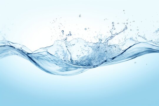 Clear water splash wave background