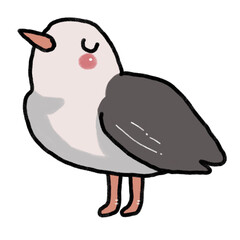 cartoon bird doodle