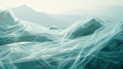 Overlapping translucent layers form a surreal landscape, where the line between reality and abstraction beautifully fades.